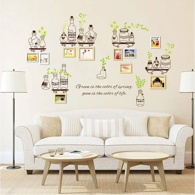 [Fundecor] diy домашний декор креативные каменные банки горшок растения настенные