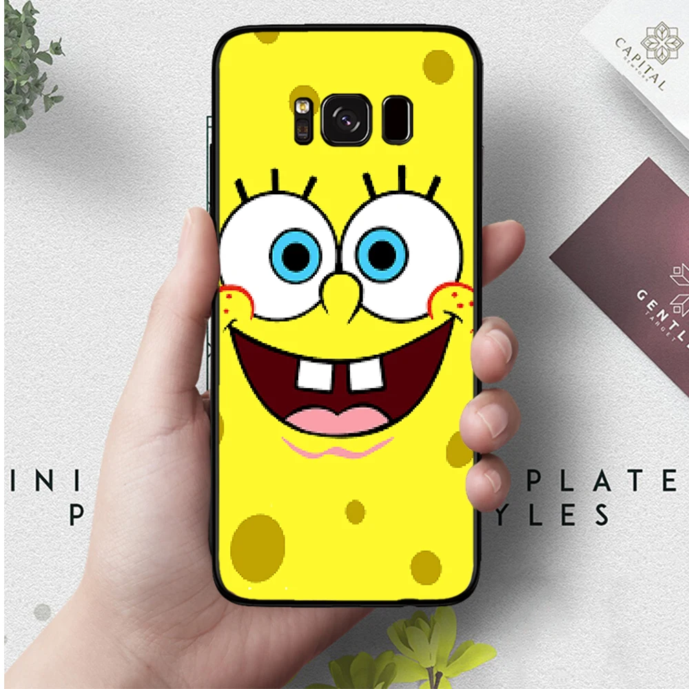 Квадратные штаны с рисунком из мультфильма «Губка Боб» шаблон Силиконовый чехол для samsung S6 край S7 S8 плюс S9 S10 S10e M10 M20 M30 M40 - Цвет: 7