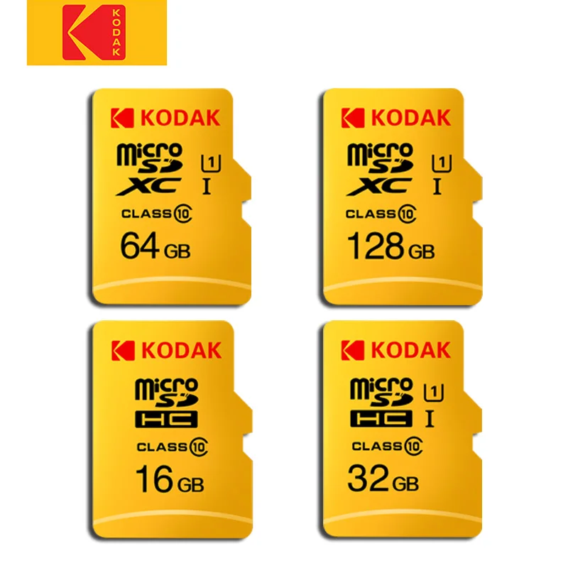 Флэш карта памяти Kodak micro sd 16 ГБ 32 64 128 SDXC/SDHC class 10 Гб для смартфонов/камер|Карты