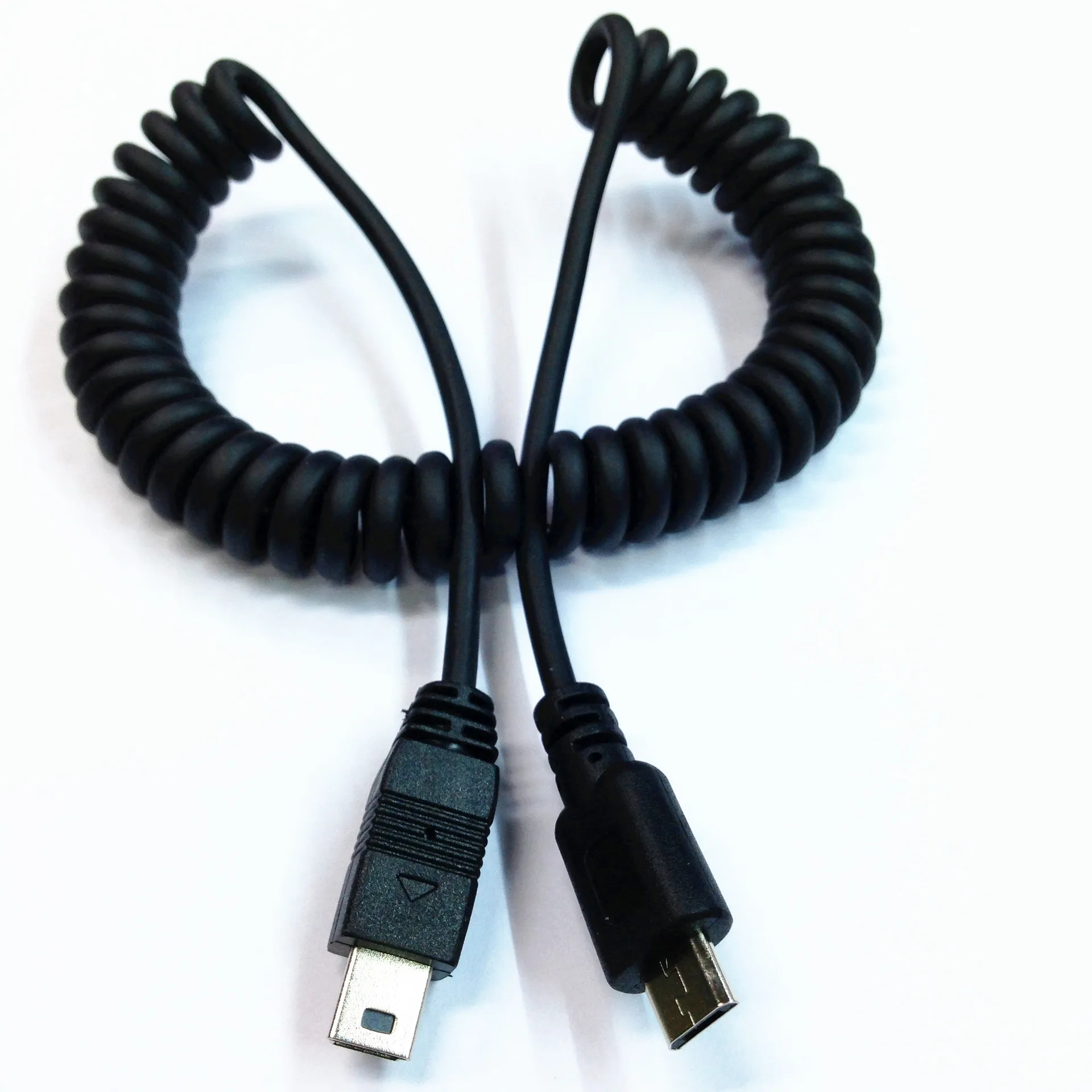 Спиральная микро usb B 5Pin M к Мини USB адаптер кабель 1 5 м футов|usb b|mini busb to mini |