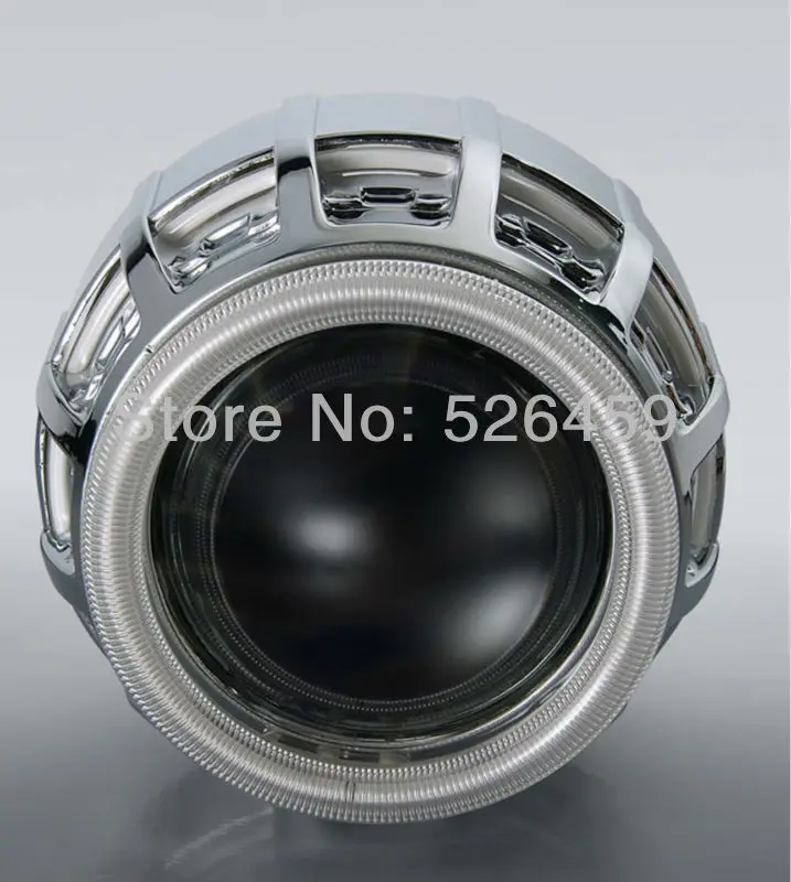 Двойное кольцо линзы проектора BI xenon CCFL Angel с h1 h4 h7 9005 9006 Новый HID светильник