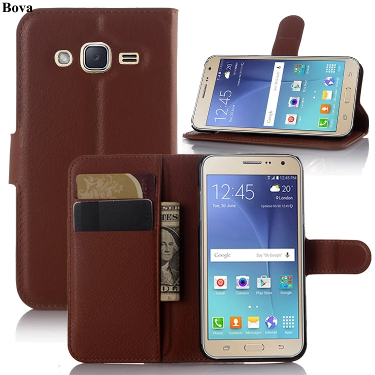 Кожаный чехол-книжка в стиле ретро для samsung Galaxy J2 J200F J200G, защитный чехол с отделением для денег, чехол с магнитной застежкой