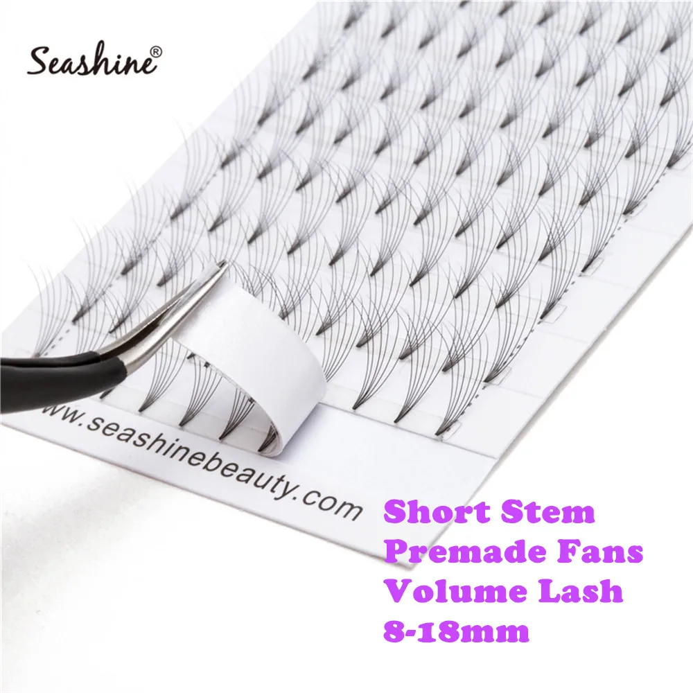 

Premade Fans Lashes Supplies Short Stem Volume Lash 8-18mm Handmade False Eyelashes Russian Volume Lash Extension Heat Bonded