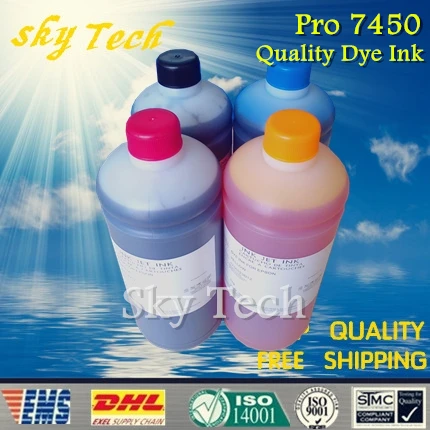 

1L*4 Dye refill ink suit for Epson T6118 T6112 , suit for Epson stylus pro 7450 wide-format ink