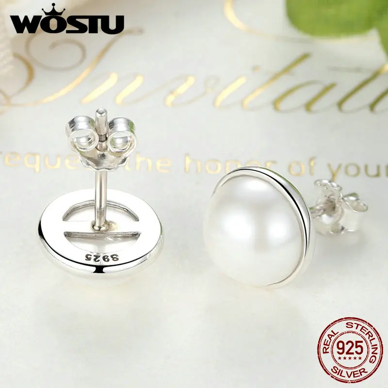 Женские серьги пусеты с белым жемчугом из серебра 925 пробы S925|stud earrings|beautiful stud