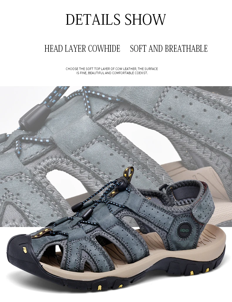 Мужские Пляжные и уличные Сандалии Летняя уличная удобная спортивная обувь