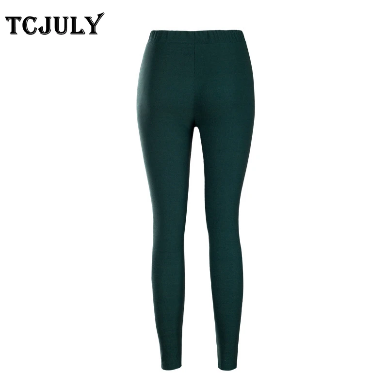 TCJULY модные однотонные обтягивающие узкие брюки-карандаш плиссированные уличные брюки для женщин Стрейчевые брюки размера плюс XS-5XL с эффектом пуш-ап