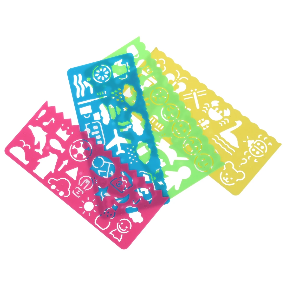 4 шт пластиковые шаблоны линейка для рисования детей студентов | Инструменты