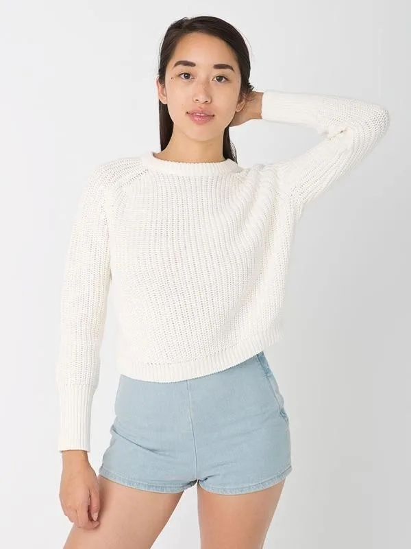 Урожай Классический свободные рыбак вязание жирная линия рукавами Реглан