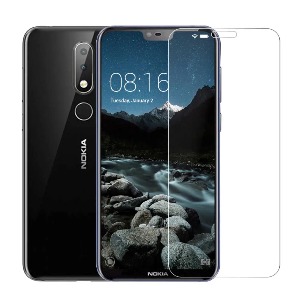 2.5D 0 26 мм 9H Премиум Закаленное стекло для Nokia 6 1 Plus (Nokia X6) 5 8 &quotЗащитная пленка