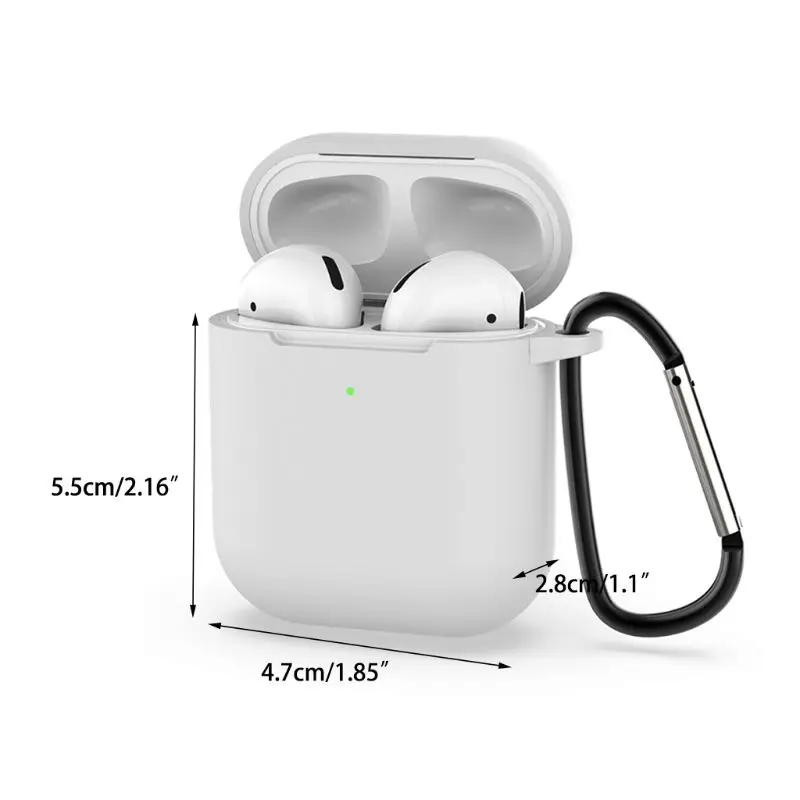 Mini Cute Cases for Airpods 2nd Generation Protective Earphone Cover Case Apple airpods2 with Carabiner|Аксессуары для