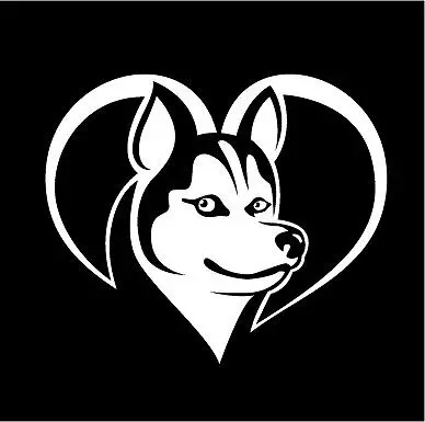 

car styling I Love My Husky Dog iPad Vinyl Car Window Decals Sticker Siberian Rescue