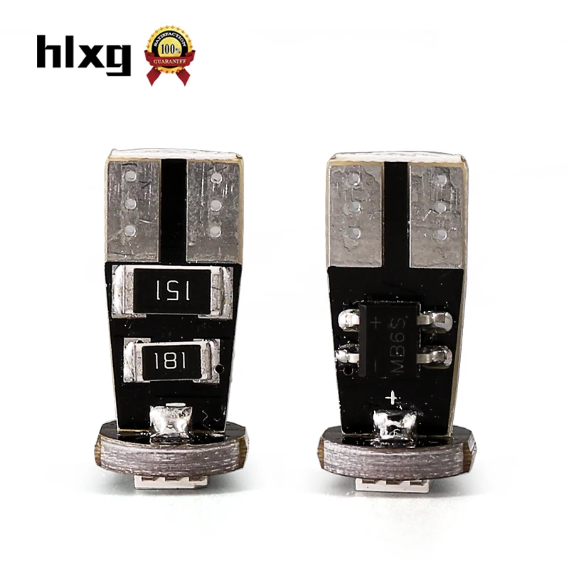 Hlxg 4 шт. 1 Вт SMD 12 В led T10 W5W 168 194 автомобильный внутренний зазор лампа для чтения