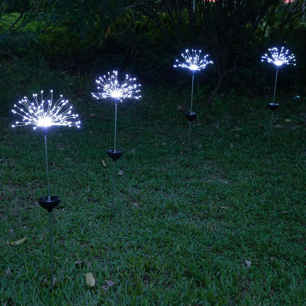 LumiParty светодиодный солнечный светильник, 8 режимов работы, светильник для газона в виде одуванчика, лампа для газона, садовая лампа, уличный Солнечный садовый светильник s
