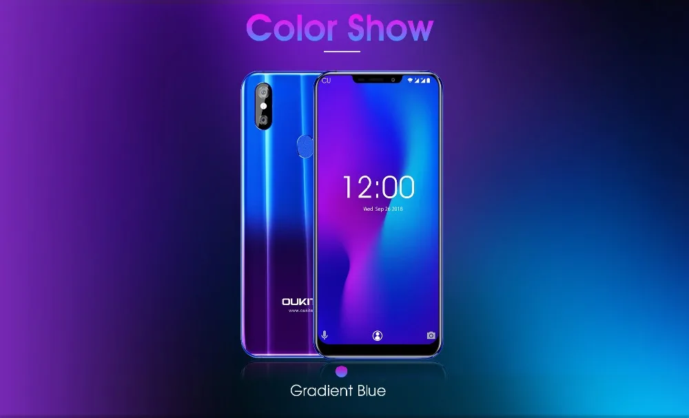 OUKITEL U23, 6,18 дюйма, дисплей с зазубриной, мобильный телефон, Android 8,1, MTK6763T Helio P23, Восьмиядерный, 6 ГБ+ 64 ГБ, Беспроводная зарядка, смартфон с функцией распознавания лица