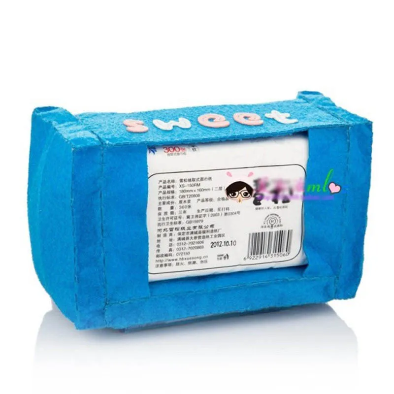 Милая кошка на диване коробка для салфеток бумажная полотенец Войлок DIY Материал