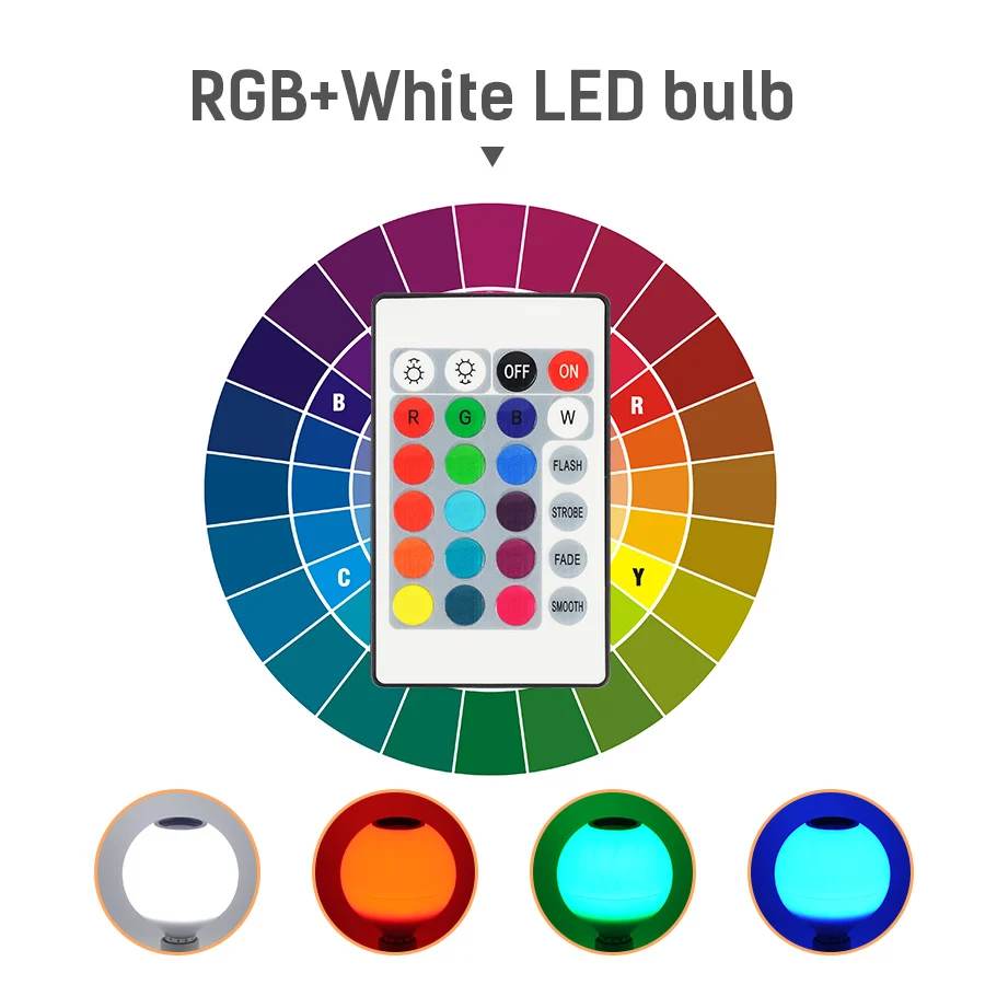 DINGDIAN светодиодный bluetooth-динамик RGB + белая круглая лампа 10 Вт 110 в-265 в беспроводной