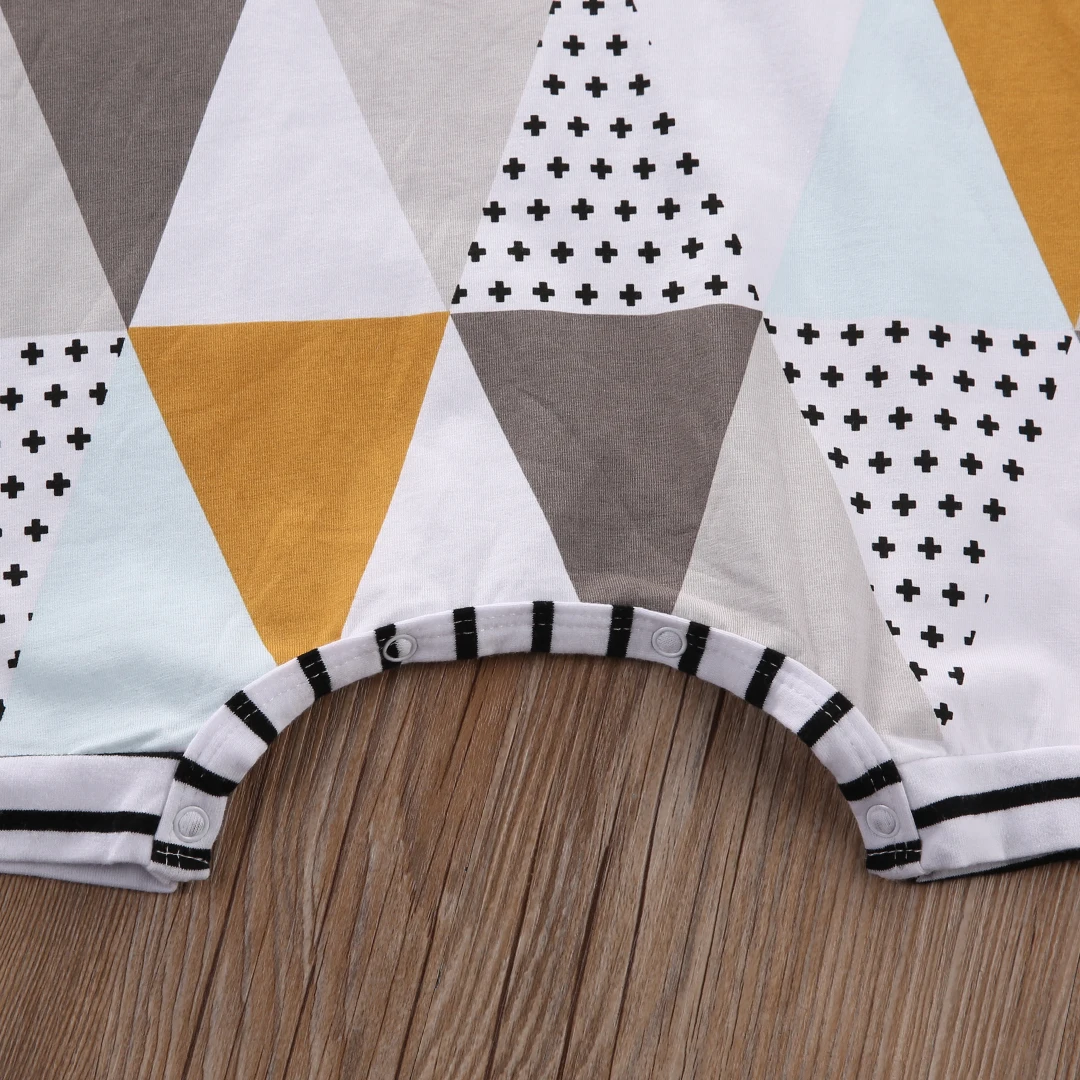 Одежда для маленьких мальчиков и девочек Модный комбинезон без рукавов с