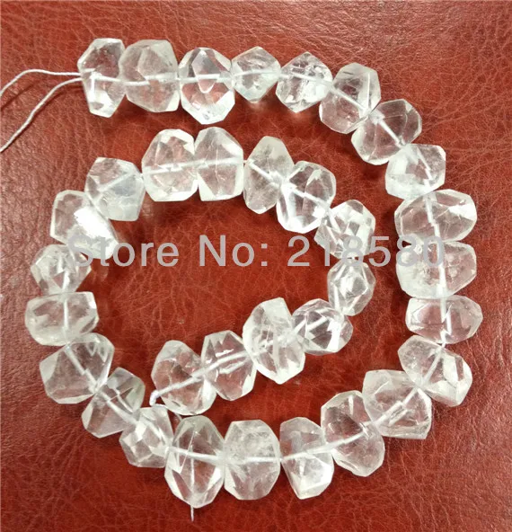 

H-CCB02 Faceted Clear Quartz Crystal Nugget Beads Hot Natural Stone Beads Approx 15mmx20mm 16inch