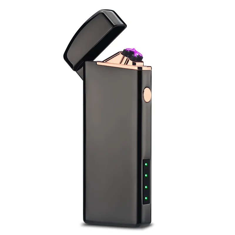 Металлическая ветрозащитная Usb перезаряжаемая двухдуговая плазменная