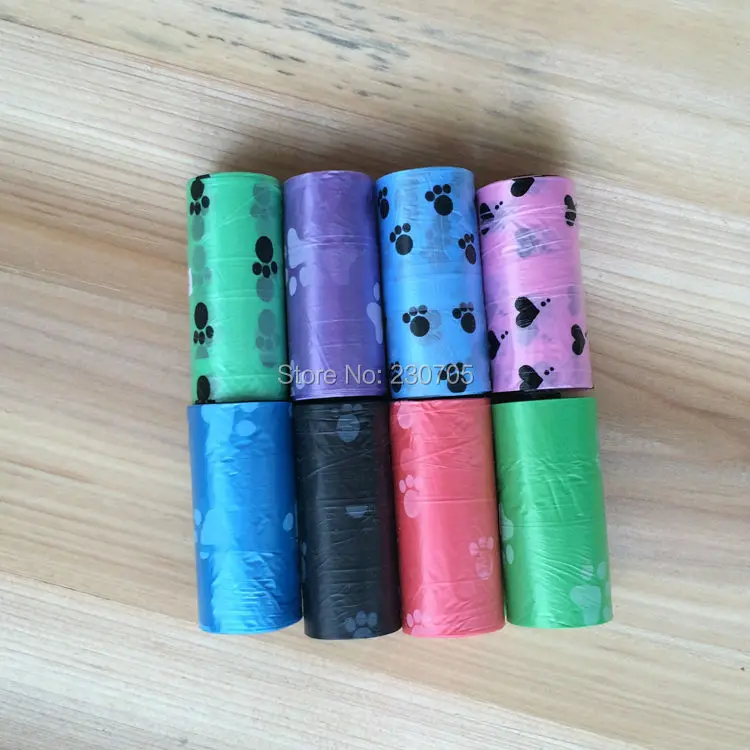 75 шт = 5 рулонов ПЭТ мешки для отходов собак пупер-скрупер мешков на доске