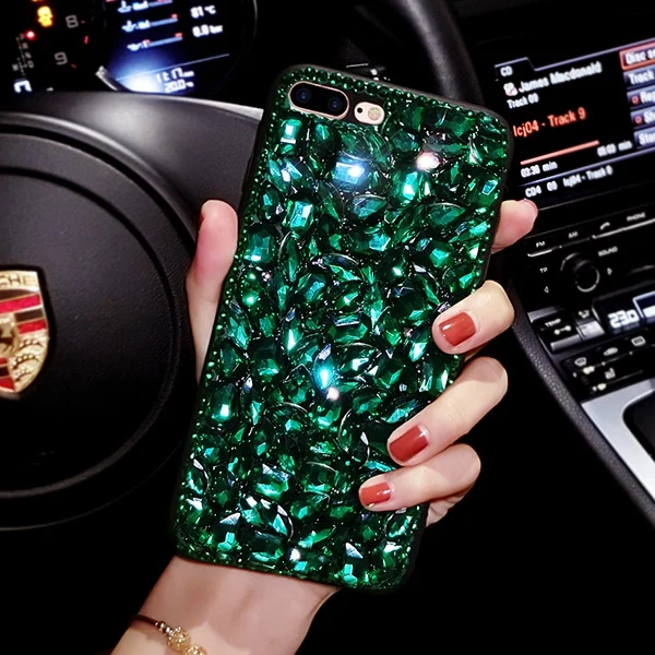 Алмазный чехол для Samsung Galaxy S9 S10 Plus A8 A6 A7 2018 Note 8 9 J4 J6 A70 A60 A50 A40 A30 M30 с кристаллами| |