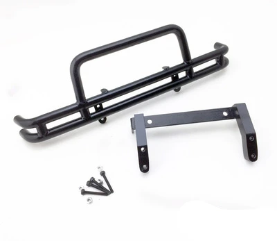 FRONT BUMPER (B) 1/10 RC автомобиль металлический бампер W/рулонная клетка, пригодная для 1:10 масштаб Рок Гусеничный игрушки модель пикап Тамия брюзер аксессуары для модернизации частей - Цвет: FRONT BUMPER (B)