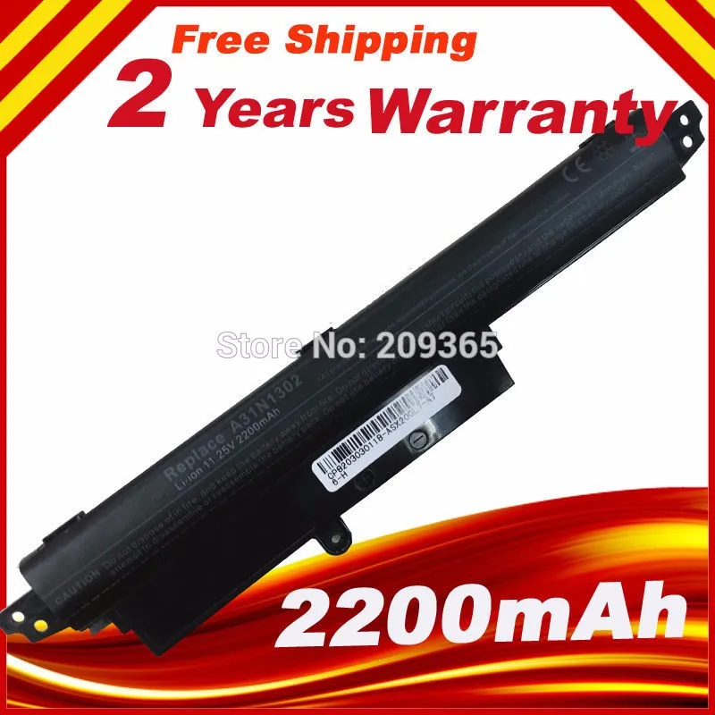 Новинка для ASUS VivoBook X200CA F200CA 11 6 &quotбатарея A31N1302 1566 6868 0B110 00240100E 33WH 25 V 22000mAh Бесплатная