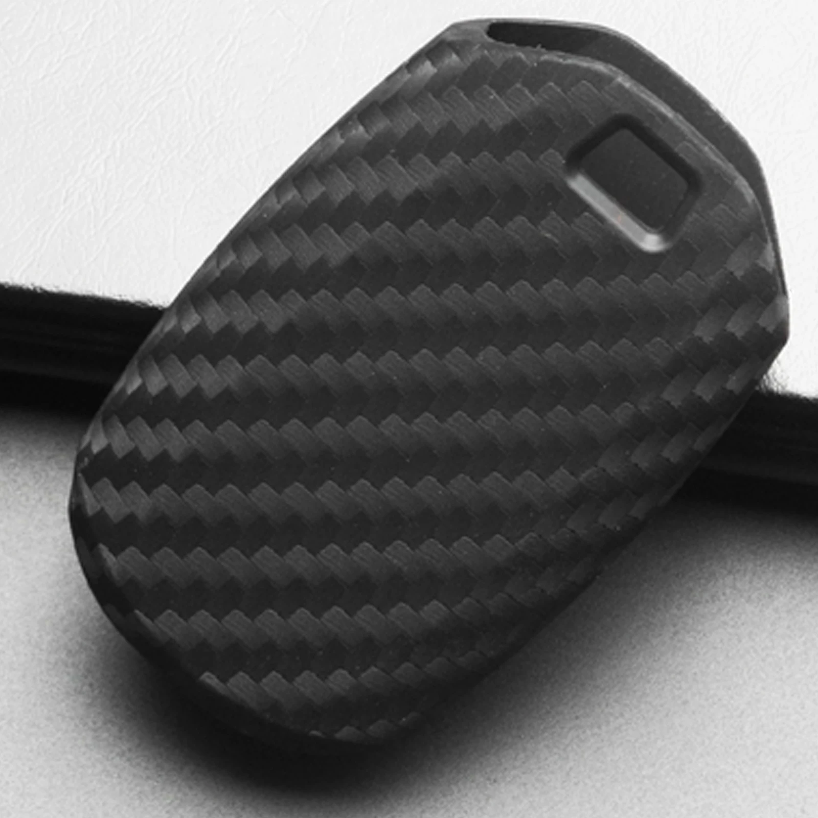 Умный чехол для дистанционного ключа от машины силиконовый + углеродное волокно