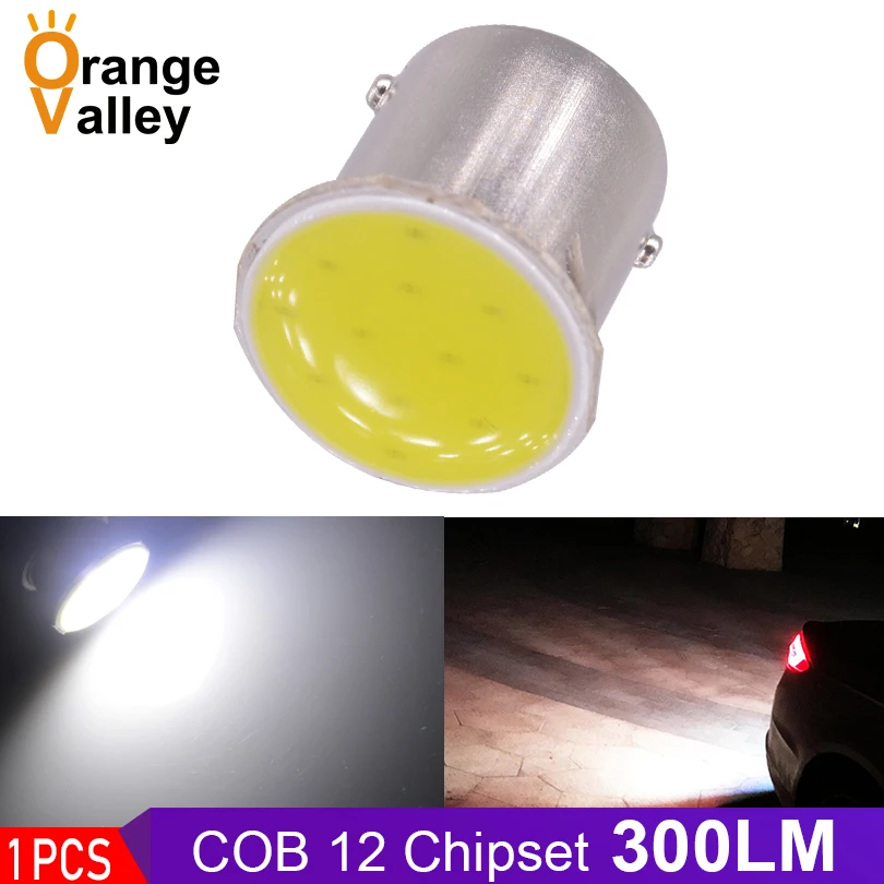 1 шт. 1156 COB P21W BA15S 12 чипов задний сигнальный светильник s задние фонари стояночный светильник авто DRL автомобильный светильник ing