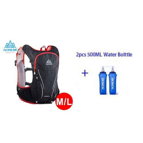 Red ML And Bottle AONIJIE 5L мужской женский жилет для марафона, гидратационный жилет для л, сумка для воды, сумка для велоспорта, пешего туризма, рюкзак для занятий спортом на открытом воздухе - Цвет: Red ML And Bottle