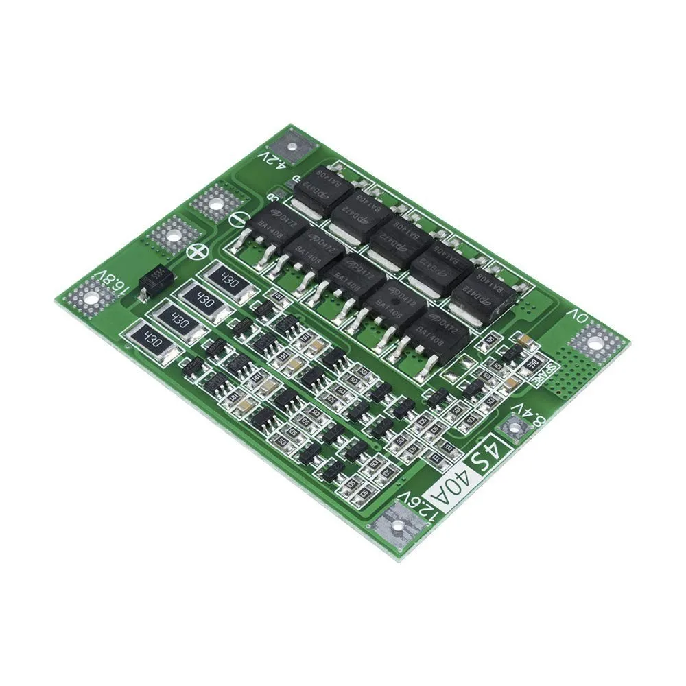 4S 40A литий ионный Батарея 18650 Зарядное устройство PCB плата защиты BMS с балансом для