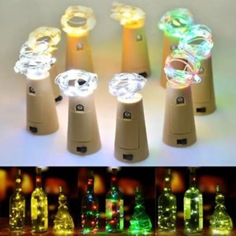 1 5 м 15Led бутылки вина Корк Spark Звездное строки свет лампы украшения | Лампы и