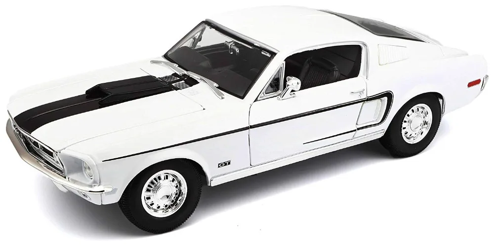 Maisto 1:18 1968 Ford Mustang GT COBRA JET литая под давлением Модель гоночного автомобиля игрушка