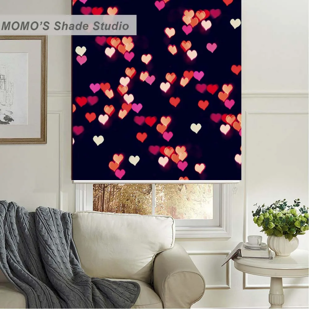 MOMO рождественские жалюзи затемненные дизайнерские оконные Рисованные шторы