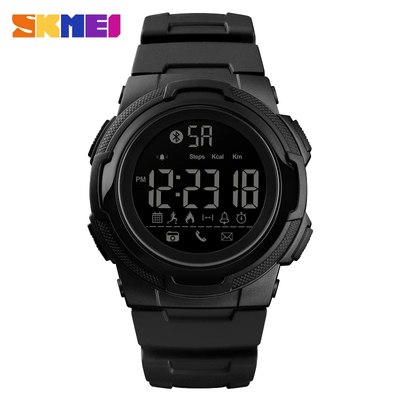 SKMEI Men Sports Watch Bluetooth Smart Digital Clock Mens Top Luxury Brand Waterproof PU Military Watchs Relogio Masculino 1440 |