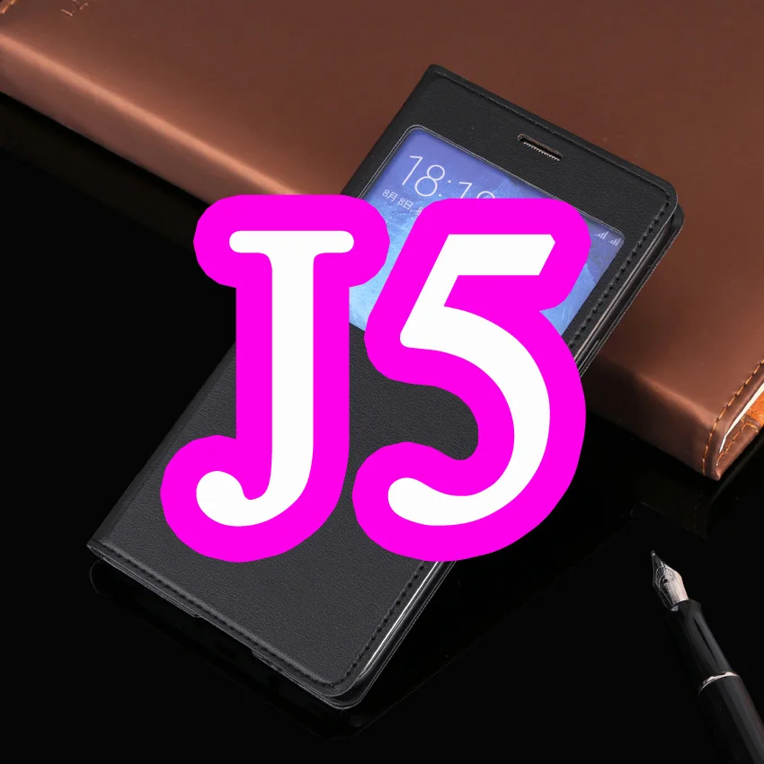 Black for J5 Кожаный чехол-книжка 360 чехол для телефона чехол для samsung Galaxy J5 J7 SM J500 J500F J500H J700 J700F J700H J700FN SM-J500F SM-J700FN - Цвет: Black for J5