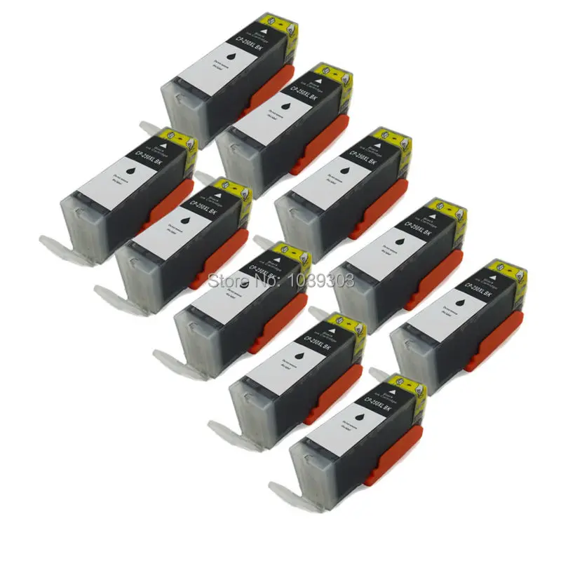 

10pcs PGI-250XL Black Ink Compatible For Canon PIXMA MG5522 MG6320 IP7220 MR189 MZ984