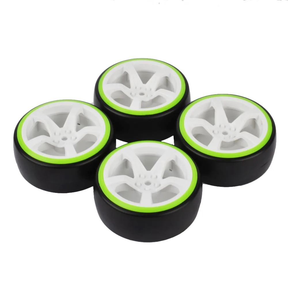 1/10 RC Drift жесткие пластиковые шины для traxxas tamiya HSI|tire wheel|1/10 driftwheels for |