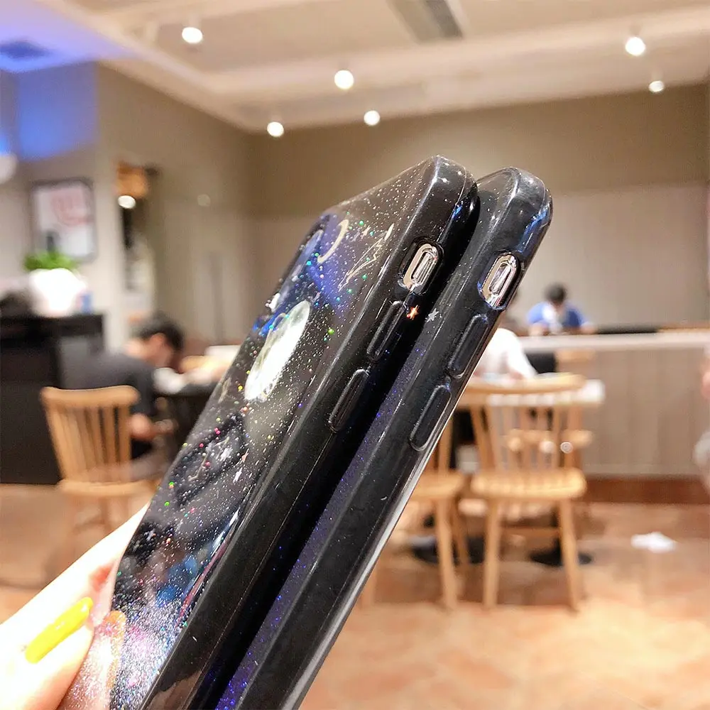 Чехол для телефона KISSCASE Space с узором iPhone 7 8 6 6S Plus X XR XS MAX мягкие чехлы из ТПУ iphone