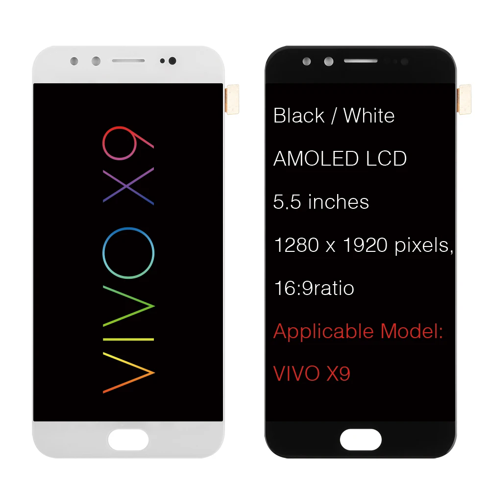 5 ''AMOLED дисплей для VIVO X9 ЖК сенсорный экран панель дигитайзер сборка Замена