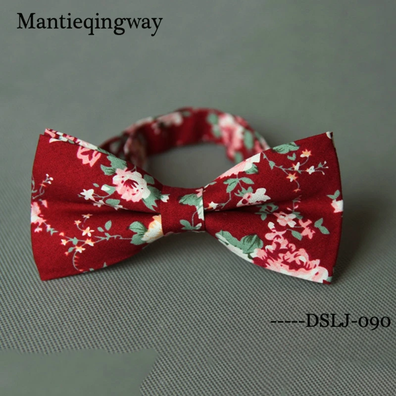 Mantieqingway новый модный фирменный галстук-бабочка Повседневный хлопковый с принтом