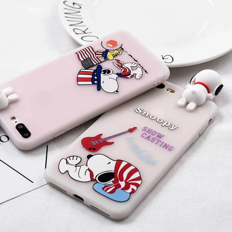 3d стерео декомпрессия для iphone6 чехол милый мультяшный Чехол 6plus 7plus 8plus 7 Чехлы
