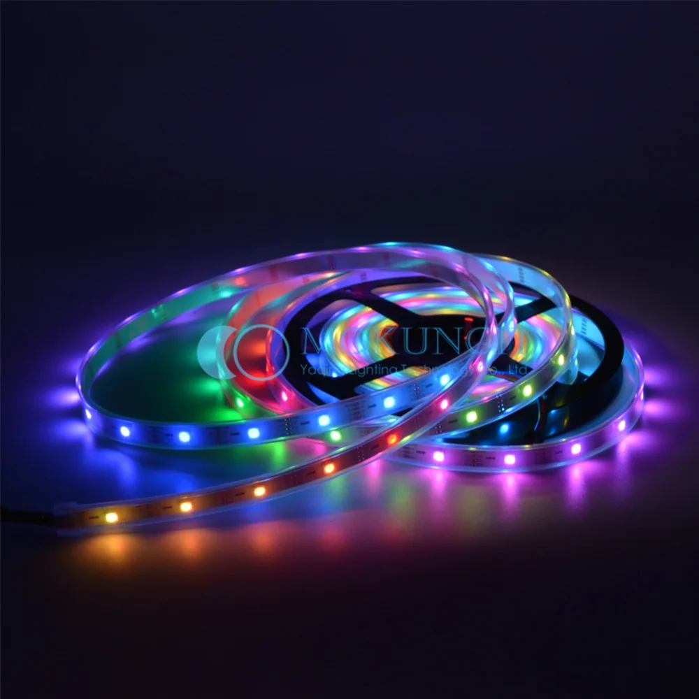 Mokungit 20M 4X5M SK9822 30 светодиодный 5050 RGB индивидуально Адресуемая Пиксельная полоса IP20