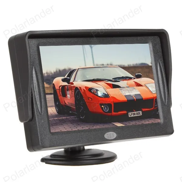 

4.3 Inch TFT LCD Pocket-sized Car Rear View Monitors with 2 Video Input for Reverse Camera DVD ,VCD .