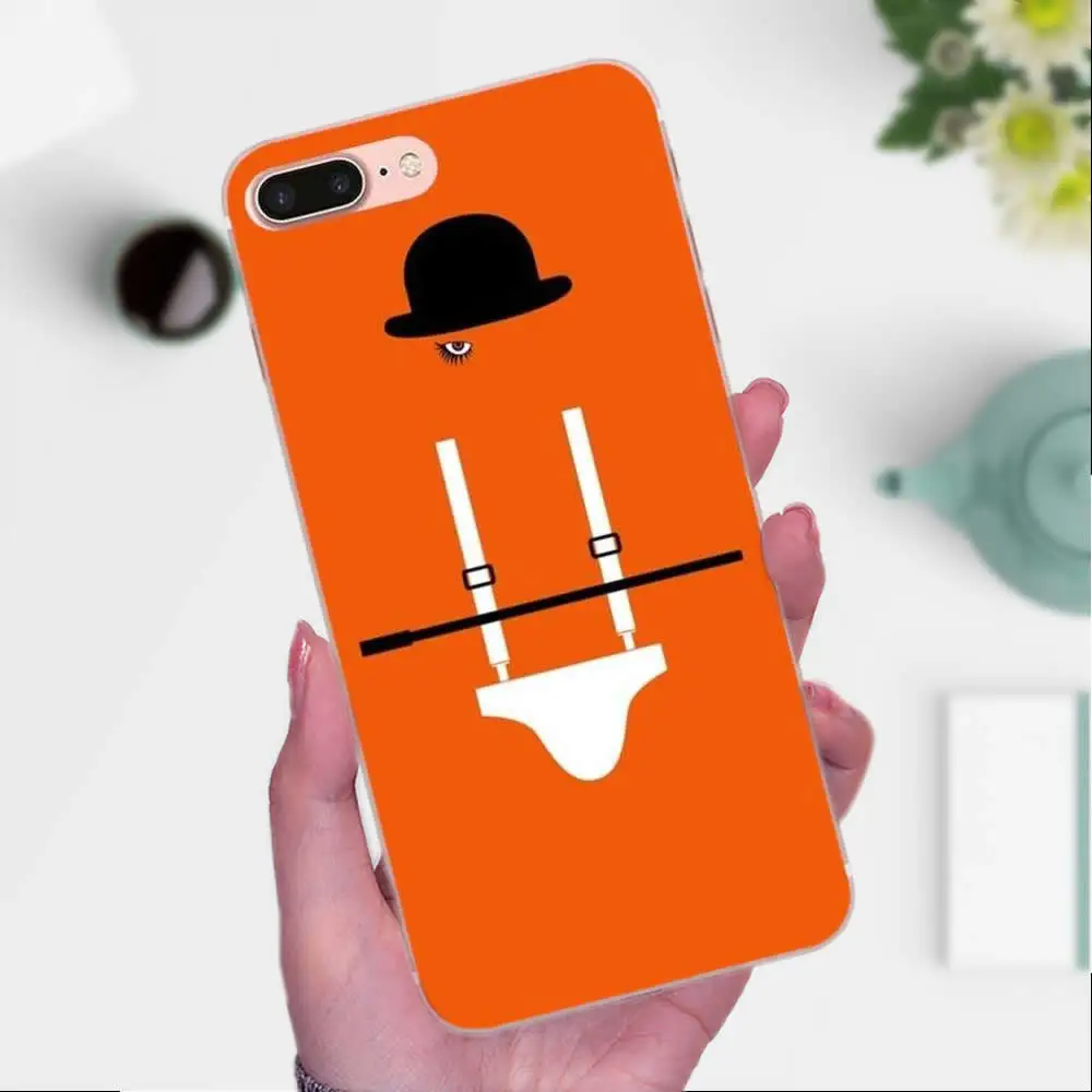Оранжевый Заводной чехол для Apple iPhone 4 4S 5 5C 5S SE 6 6S 7 8 Plus X XS Max XR из мягкого