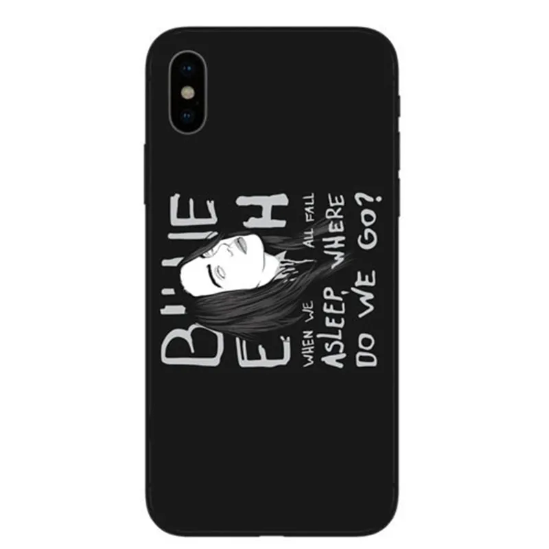 TPU Billie eilish ropa rainbow blohsh ocano Olhos TPU чехол для телефона силиконовый чехол для iphone X 5 6 6splus 7 8 Mais XS MAX - Цвет: TPU