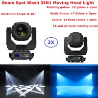 flightcase 3in1 350w 17r 1632 facet rotating prism moving head lights spot beam wash 3in1 professional stage lighting equipment