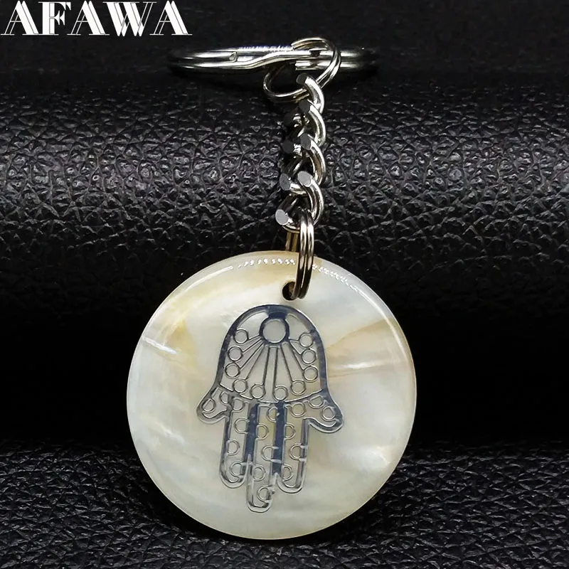 2021 брелок для ключей Hamsa из нержавеющей стали женщин подарочные украшения