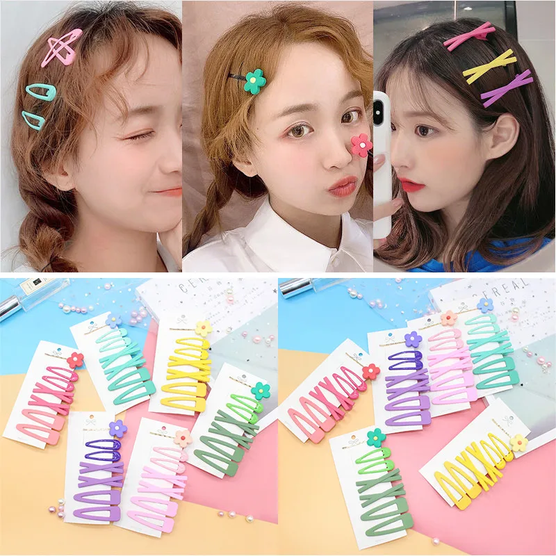 Новинка 7 шт./компл. яркие цвета краски женская заколка для волос девушки заколки
